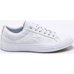 Converse - Tenisówki. Niebieskie tenisówki damskie marki Converse, z materiału, na sznurówki. W wyprzedaży za 269,90 zł.