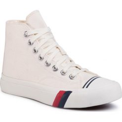 Trampki PRO-KEDS - Royal Hi PK54477 White. Brązowe półbuty damskie Pro-Keds, bez wzorów, z gumy, bez obcasa, na płaskiej podeszwie, bez zapięcia. Za 319,00 zł.