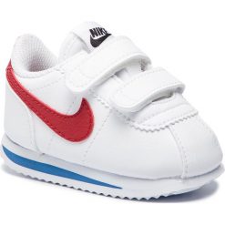 Buty NIKE - Cortez Basic Sl (TDV) 904769 103 White/Varsity Red. Białe półbuty dziewczęce Nike, na rzepy. Za 189,00 zł.