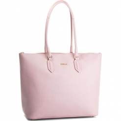 Torebka FURLA - Pin 978772 B BOA2 Camelia e. Różowe torebki klasyczne damskie marki Furla, bez wzorów, ze skóry, klasyczne, na ramię, bez dodatków. W wyprzedaży za 689,00 zł.