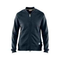 Fjällräven Greenland Zip Cardigan W, Dark Navy | 555 | Z. Niebieskie bluzy damskie Fjällräven, bez wzorów, z bawełny, bez rękawów, bez kaptura. W wyprzedaży za 792,82 zł.
