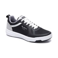 Sneakersy w kolorze szaro-czarnym. Szare sneakersy męskie Melissa, Pepe Jeans, na sznurówki. W wyprzedaży za 179,95 zł.