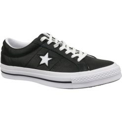 Converse One Star Ox 163385C 43 Czarne. Czarne buty sportowe męskie Converse, ze skóry. W wyprzedaży za 349,99 zł.