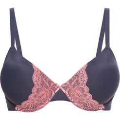 Biustonosz usztywniany bonprix jagodowo-dymny różowy. Niebieskie biustonosze marki bonprix. Za 34,99 zł.