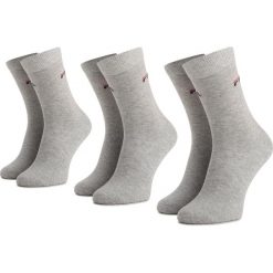 Zestaw 3 par wysokich skarpet unisex FILA - F9630 Grey 400. Szare skarpetki damskie Fila, bez wzorów, z elastanu. Za 39,99 zł.