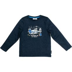 Koszulka "Patrol" w kolorze granatowym. Niebieskie t-shirty chłopięce Salt and Pepper, z nadrukiem, z bawełny, z długim rękawem. W wyprzedaży za 32,95 zł.