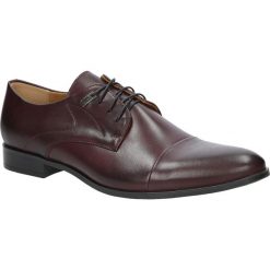 Bordowe buty wizytowe sznurowane bordo palony DUO MEN 00221E-04-B-P-008. Czerwone buty wizytowe męskie marki Duo Men, na sznurówki. Za 228,99 zł.