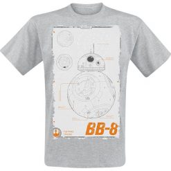 T-shirty męskie: Star Wars Episode 7 – Das Erwachen der Macht – BB-8 Manual T-Shirt odcienie szarego