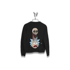 Bluza Czaszka z Ricka Męska. Czarne bluzy męskie Failfake, s, bez wzorów, bez kołnierzyka, bez rękawów, bez kaptura. Za 170,00 zł.