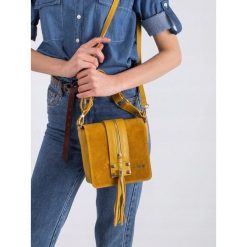 Listonoszka damska skórzana Rovicky TWR-73 żółta - Żółty. Żółte listonoszki damskie ROVICKY, bez wzorów, ze skóry, eleganckie, bez dodatków. Za 199,99 zł.