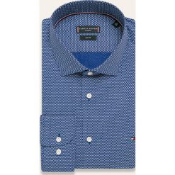 Tommy Hilfiger Tailored - Koszula. Niebieskie koszule męskie Tommy Hilfiger Tailored, bez wzorów, z bawełny, klasyczne, z klasycznym kołnierzykiem, z długim rękawem. Za 299,90 zł.