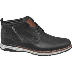 Kozaki męskie Venice czarne. Czarne buty zimowe męskie marki Venice, z materiału. Za 139,90 zł.