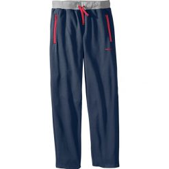 Spodnie dresowe Regular Fit bonprix ciemnoniebieski. Niebieskie spodnie dresowe męskie marki bonprix, z dresówki. Za 69,99 zł.