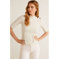 Mango - Top Shoulder. Szare topy damskie marki Mango, s, z elastanu. Za 79,90 zł.