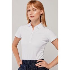 Koszulka Polo biała - krótki rękaw XXS biały. Białe koszulki damskie polo Marie Zélie, s, w paski, z bawełny, polo, z krótkim rękawem, krótkie, bez kaptura. Za 197,00 zł.