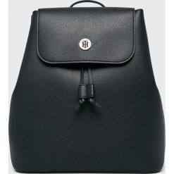 Tommy Hilfiger - Plecak. Niebieskie plecaki damskie TOMMY HILFIGER, bez wzorów, ze skóry ekologicznej. W wyprzedaży za 449,90 zł.