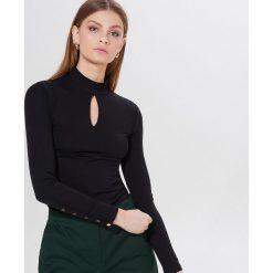 Bluzka z golfem - Czarny. Czarne golfy damskie Mohito, s. Za 69,99 zł.