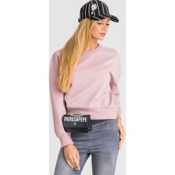 BLUZA Patrizia Pepe. Różowe bluzy damskie s, z nadrukiem. Za 443,40 zł.