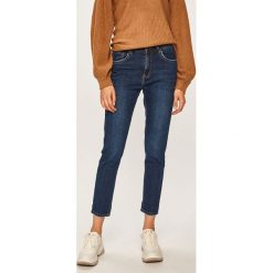 Answear - Jeansy. Niebieskie jeansy damskie ANSWEAR, s, z podwyższonym stanem. W wyprzedaży za 99,90 zł.