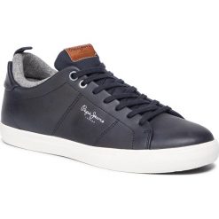 Sneakersy PEPE JEANS - Marton Basic PMS30501 Navy 595. Niebieskie sneakersy męskie Pepe Jeans, bez zapięcia. Za 299,00 zł.