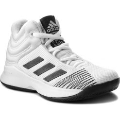 Buty adidas - Pro Spark 2018 K AH2643 Ftwwht/Cblack/Greone. Białe kozaki dziewczęce Adidas, bez wzorów, ze skóry ekologicznej, bez obcasa. W wyprzedaży za 149,00 zł.