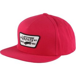 Vans Mn Full Patch Snapba Jazzy Os. Czerwone czapki męskie Vans, bez wzorów, sportowe. W wyprzedaży za 85,00 zł.