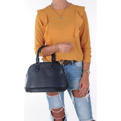 Granatowa torebka kuferek casu af-56. Kuferki damskie Casu, bez wzorów, bez dodatków. Za 79,99 zł.