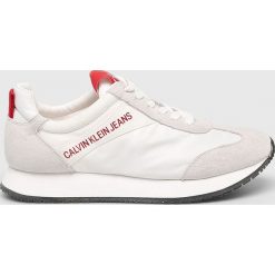 Calvin Klein Jeans - Buty. Białe buty sportowe damskie marki Calvin Klein Jeans, bez wzorów, z jeansu, sportowe. Za 539,90 zł.
