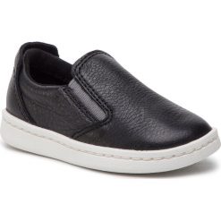 Tenisówki CLARKS - Street Verve T 261421866 Black Leather. Czarne półbuty dziewczęce Clarks, bez wzorów, ze skóry, bez zapięcia. Za 199,00 zł.