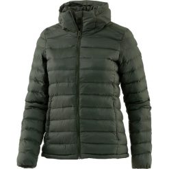 Kurtka zimowa w kolorze ciemnozielonym. Zielone kurtki damskie SCHECK - Outdoor Basics, na zimę, xs, bez wzorów, z materiału, bez kaptura. W wyprzedaży za 128,95 zł.