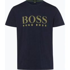 BOSS Athleisure - T-shirt męski – Teeos, niebieski. Niebieskie t-shirty męskie BOSS Athleisure, m, z napisami, bez kołnierzyka. Za 249,95 zł.