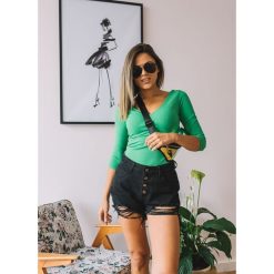 Bluzka Amanda green - UNI. Zielone bluzki damskie Fanaberia.com, bez wzorów, bez kołnierzyka, bez rękawów. Za 49,90 zł.