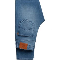 Jeansy Niebieskie Tucker. Niebieskie jeansy męskie LANCERTO, s, z aplikacjami. W wyprzedaży za 249,90 zł.