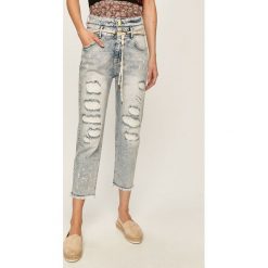 Desigual - Jeansy Twoway. Niebieskie jeansy damskie Desigual, z podwyższonym stanem. Za 549,90 zł.