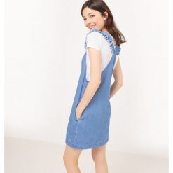 Sukienki: Sukienka z falbankami z denimu