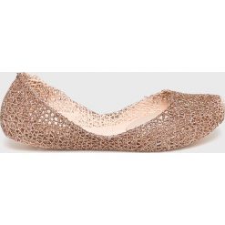 Melissa - Baleriny Campana Papel. Brązowe baleriny damskie Melissa, z materiału. Za 319,90 zł.