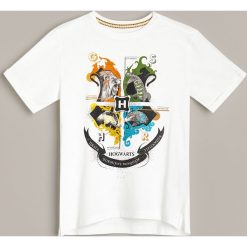 Bawełniany t-shirt Harry Potter -. T-shirty męskie Reserved, bez wzorów, z bawełny, bez kołnierzyka. Za 45,99 zł.