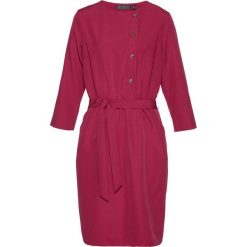 Sukienka bonprix magenta. Fioletowe sukienki damskie bonprix, na co dzień, w paski, bez kołnierzyka, bez rękawów, proste. Za 79,99 zł.
