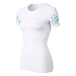 Bluzki sportowe damskie: Odlo Koszulka damska Evolution Cool Trend biało-niebieska r. S (182101)
