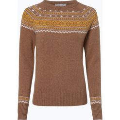 Marie Lund - Sweter damski, beżowy. Brązowe swetry klasyczne damskie marki Marie Lund, l, z wełny. Za 129,95 zł.