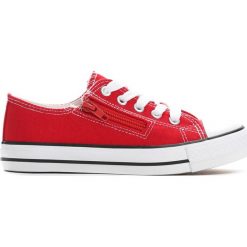 Czerwone Trampki Made Off. Czerwone buty sportowe chłopięce marki Born2be, z materiału, z okrągłym noskiem, na zamek. Za 29,99 zł.