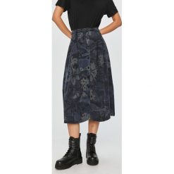 Desigual - Spódnica. Niebieskie spódniczki damskie Desigual, na co dzień, w kwiaty, z lyocellu, casualowe, z podwyższonym stanem, midi, rozkloszowane. Za 469,90 zł.