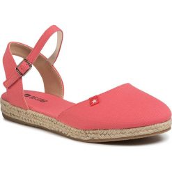 Espadryle BIG STAR - FF274529 Coral. Różowe espadryle damskie BIG STAR, bez wzorów, z tworzywa sztucznego, bez obcasa. Za 99,00 zł.