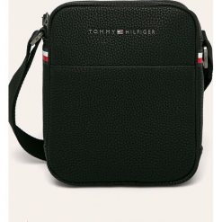 Tommy Hilfiger - Torebka. Czarne torby męskie skórzane TOMMY HILFIGER, w paski, ze skóry ekologicznej, casualowe, małe. Za 299,90 zł.