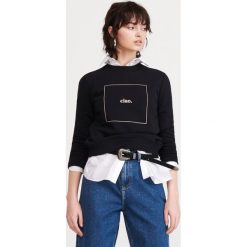 Bluza z nadrukiem - Czarny. Czarne bluzy damskie Reserved, s, z nadrukiem. W wyprzedaży za 29,99 zł.