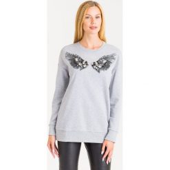 BLUZA PINKO. Szare bluzy damskie Pinko, s, z nadrukiem, z materiału. Za 587,40 zł.