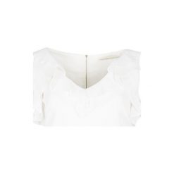 Sukienka Gaudi Jeans. Białe kombinezony damskie Gaudi, na co dzień, bez wzorów, z jeansu, z włoskim kołnierzykiem, bez rękawów. Za 499,00 zł.