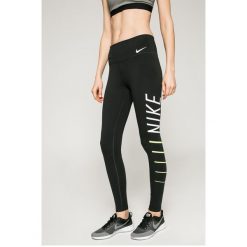 Nike - Legginsy. Szare rurki damskie Nike, s, z nadrukiem, z elastanu. Za 159,90 zł.