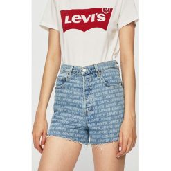 Levi's - Szorty. Niebieskie szorty damskie Levi's®, s, bez wzorów, z elastanu, casualowe, z podwyższonym stanem. W wyprzedaży za 129,90 zł.