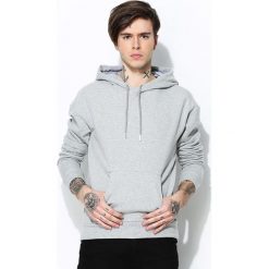 Szara Bluza Hyped. Szare bluzy męskie rozpinane marki Born2be, m, z bawełny, z kapturem. Za 94,99 zł.